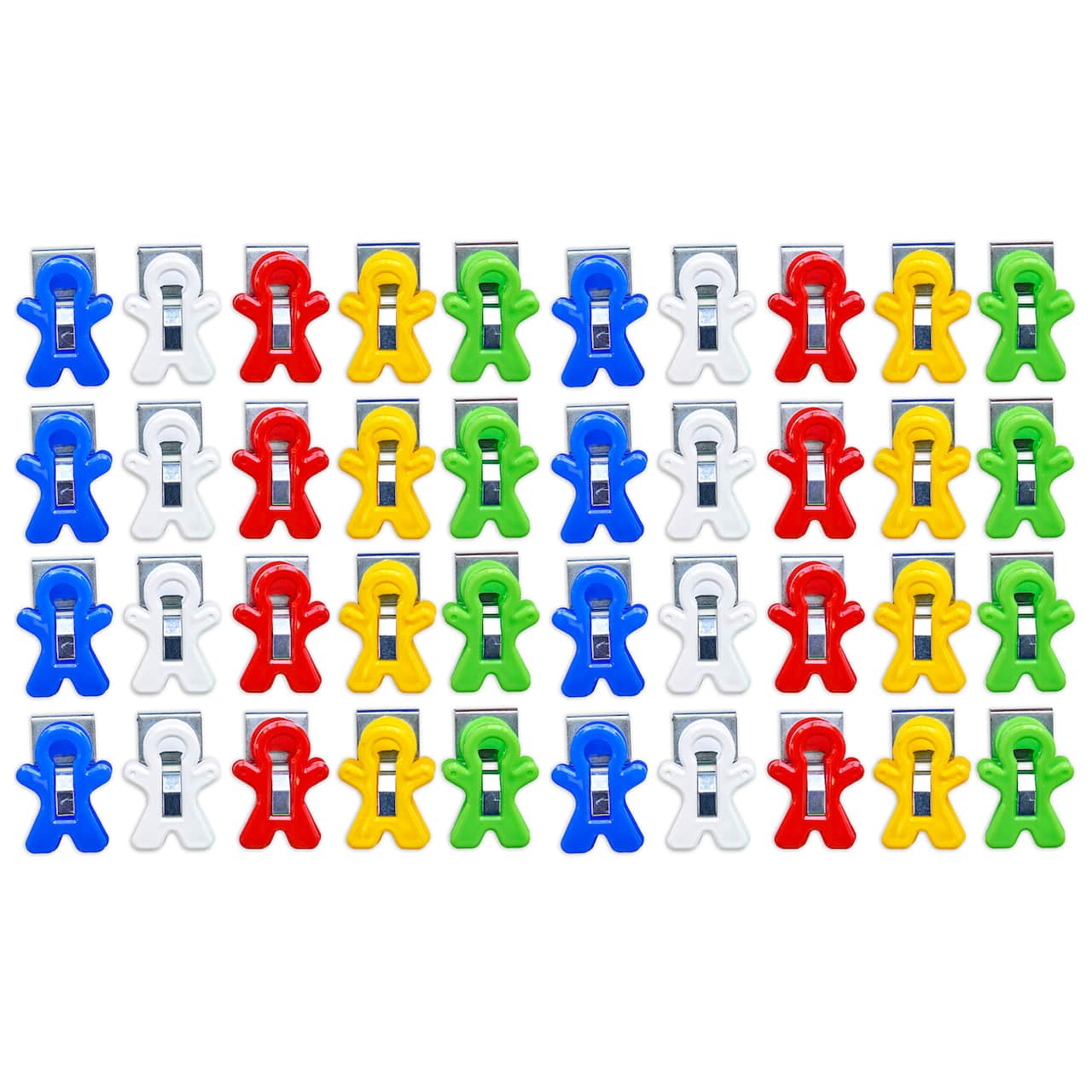 The Pencil Grip™ Magnet Man® Assorted Colors Magnetic Clips, 40ct.